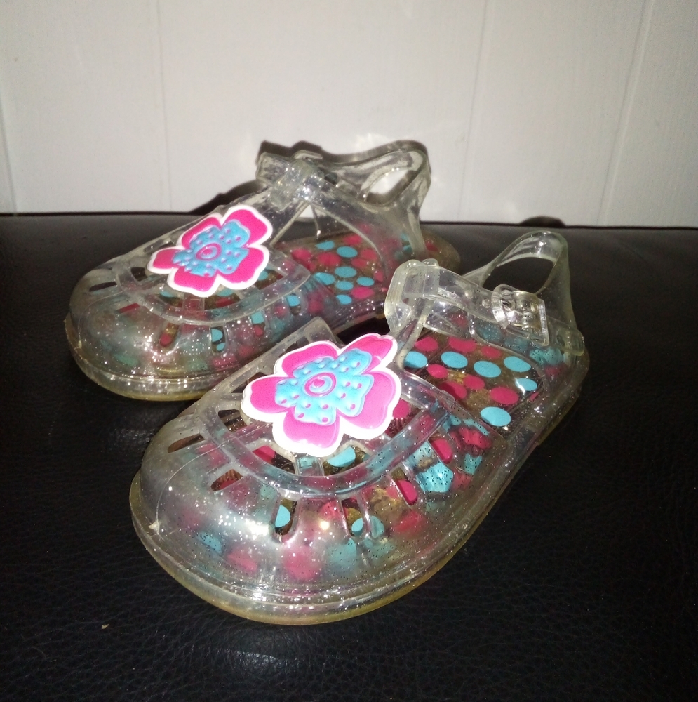 Girls Clear Jelly Sandals